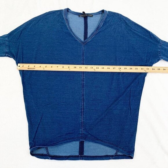 White House Black Market drop shoulder lyocel blend soft lightweight sweater top - Picture 6 of 7